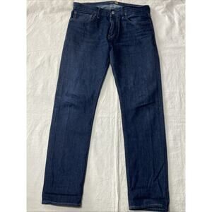 J Crew Jeans Mens 32x32 Blue 484 Slim Dark Wash Kurabo Premium Japanese Denim